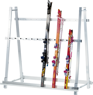 折りたたみ式アルミ製 スキーラック
