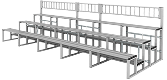 折りたたみ式アルミ製標準観覧席