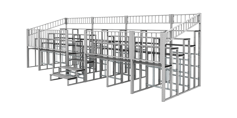 折りたたみ式アルミ製 high観覧席 ステップセット付